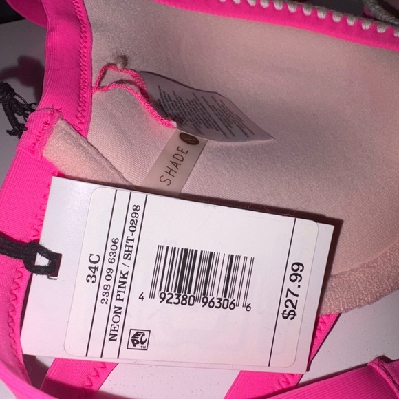 NWT Neon Underwire Tassel Halter Bikini Top - Picture 5 of 7